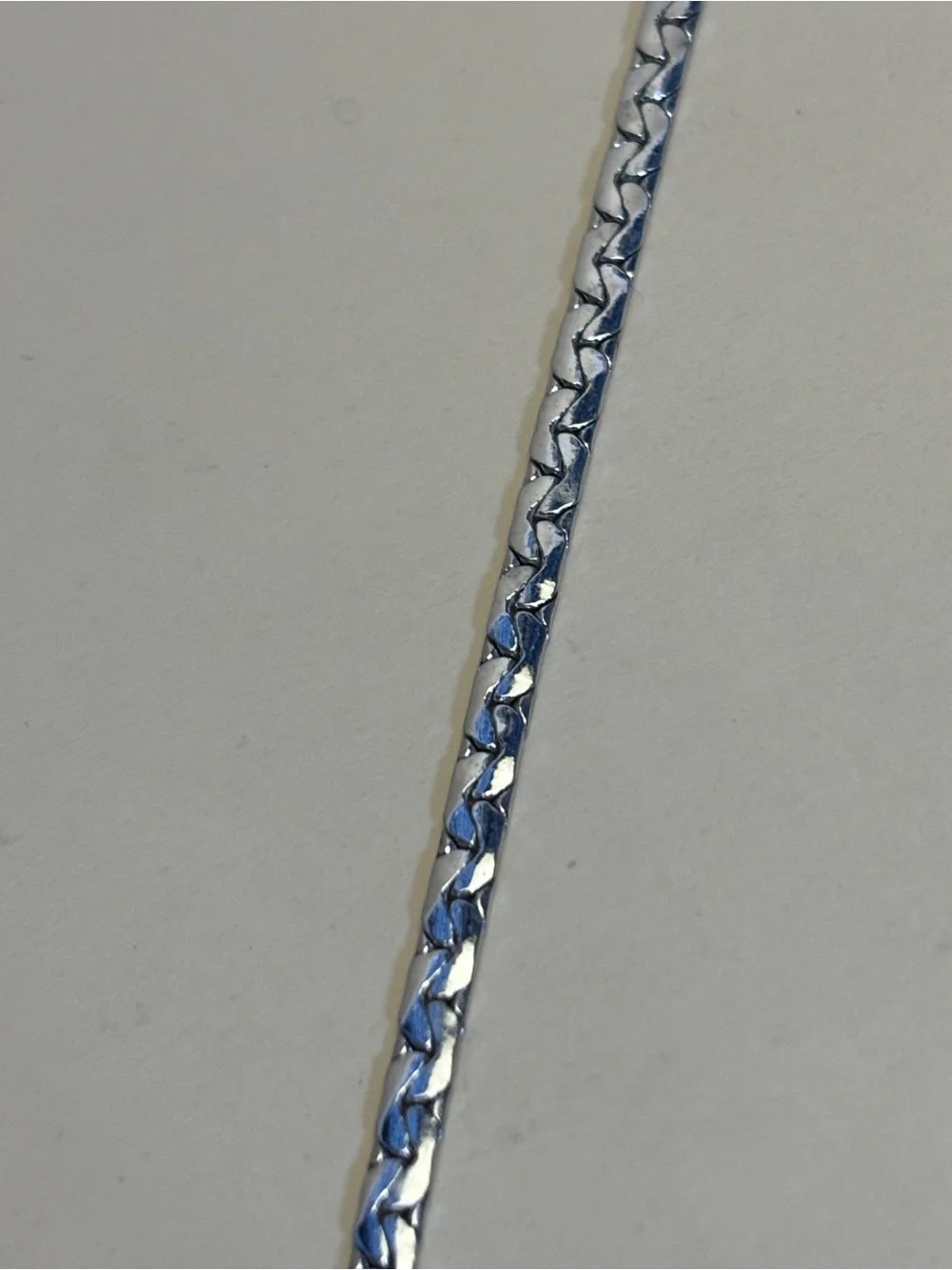 Emmons Silver-Tone Unique Herringbone Chain Necklace 23”